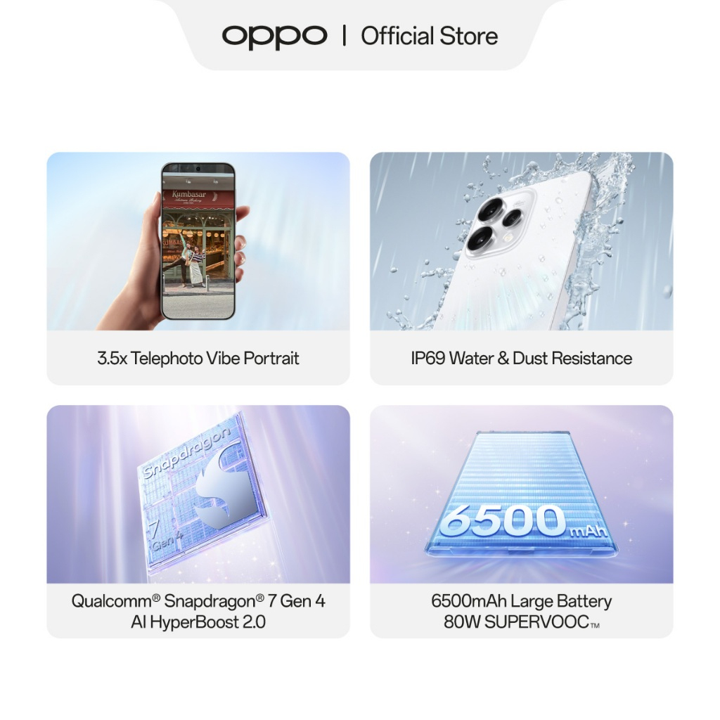 GT066 - OPPO Reno15 5G 8+256GB 3.5x Telephoto Vibe Portrait