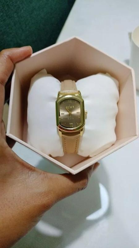 Sophie Martin Jam Tangan Wanita Hype Croco Watch - Cream