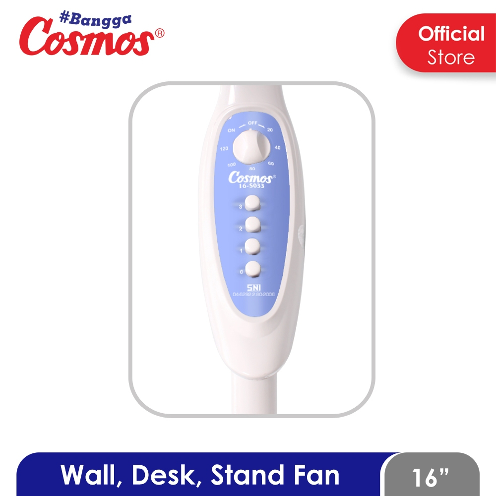 VC058  - Cosmos Kipas Angin  - 3in1 WADESTA (Wall, Desk, Stand)