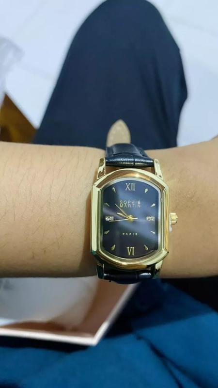 Sophie Martin Jam Tangan Wanita Hype Croco Watch - Black